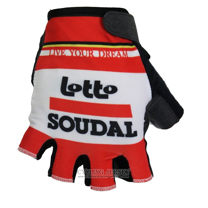2020 Lotto Belisol Gloves Cycling Red